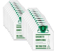 12 Sacchetti Compatibili Folletto VK200/220S - Microfibra 5 Strati Alta Filtrazione - Kit Sacchetti Compatibili Folletto VK200 VK220S - Premium Quality