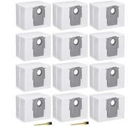 12 Sacchetti di Ricambi Compatibile con Roborock S8+/ S8 Pro Ultra/ S7 MaxV Ultra/ S7 Pro Ultra/ Q7+/ Q7 Max+/ Q8 Max+/ Q5 Pro+/T8,Sacchetti di Polvere per Roborock Q7 Aspirapolvere