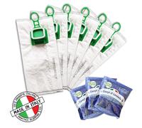 12 SACCHETTI FOLLETTO VK 140 VK 150 MADE IN ITALY CON GRANULI PROFUMATI LAVANDA