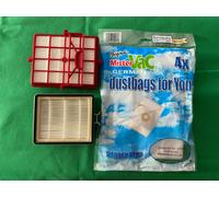 12 Sacchetti per Aspirapolvere Adatto A Electrolux Lux Intelligence Con 2 Filtro