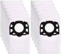 12 Sacchetti per Aspirapolvere Compatibile con Kärcher KFI 357 KWD1 KWD2 KWD3 WD2 Plus WD3 WD 2 Plus WD 3 MV 3 SE 4001SE 40 SE 4002, Sacchetti Filtro di Ricambio Compatibile con Kärcher 2.863-314.0