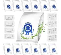12 sacchetti per aspirapolvere compatibili con aspirapolvere Miele Classic C1, Complete C2 C3, S2000 S5000 S8000 Hyclean 3d Efficiency GN sacchetti per la polvere