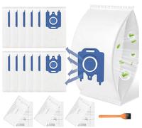 12 sacchetti per aspirapolvere compatibili con Miele GN 3D Classic C1 Complete C2 C3,S2000 S5000 S8000 S4 S5 S6 S8 Serie Inclusi 3 Filtri Motore,3 Filtri Aria e 1 Spazzola Pulizia