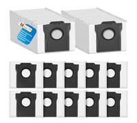 12 sacchetti per aspirapolvere Dreame L10s Ultra Gen 2/X30/X40/X50 Ultra/L10s Pro/L40/L50/Aqua10/Matrix 10 Ultra/Mova E30 Ultra/P50/P10/E40/V50/Z50, 3,2 grandi capacità