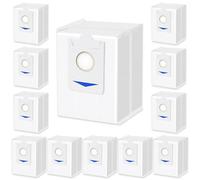 12 sacchetti per aspirapolvere Ecovacs Deebot X2 Omni con stazione di aspirazione per robot aspirapolvere compatibile con Deebot X2 Omni, 3L di grande capacità antibatterica