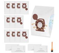 12 sacchetti per aspirapolvere in CO compatibili con Miele Pure CO | Per aspirapolvere Guard M1 S8380 Flex Select Parquet XL Silence Performance Cat & Dog con 4 filtri dell'aria di scarico