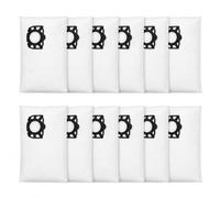 12 sacchetti per aspirapolvere KFI 357, compatibili con Kärcher WD2 Plus | Sostituisce 2.863-314.0, adatto per aspirapolvere a secco/umido WD2, WD3, KWD1-3, SE4001 e SE4002.