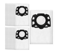 12 sacchetti per aspirapolvere KFI 357 per Kärcher WD3 WD2/KWD1 KWD2 KWD3/WD3.200-WD3.800M SE4001 SE4002 per funzionamento a umido e a secco, sostituisce Kärcher 2.863-314.0
