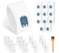 12 sacchetti per aspirapolvere Miele Hyclean 3D GN per Miele Classic C1 Complete C2 C3, S2, S5, S8, S400 S600 S800 Serie Efficienza sacchetti inclusi 6 filtri di scarico e 6 filtri di protezione del
