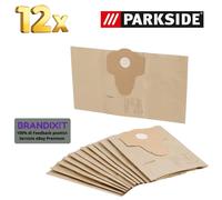 12 Sacchetti per Aspirapolvere PARKSIDE Filtranti PFT 20 A1 LIDL 20l, 2 Veli