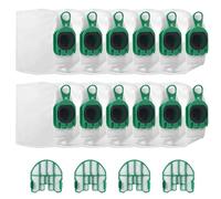 12 sacchetti per aspirapolvere per Vorwerk Kobold VB100,inclusi 4 sacchetti filtro di protezione motore,per Vorwerk Folletto VB100accessori di ricambio per aspirapolvere senza fili Kobold VB100 FP100
