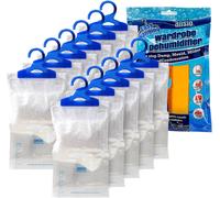 12 Sacchetti per Deumidificatori per Armadio, Assorbitori Di Umidità, Condensa,