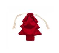 12 sacchetti regalo per albero di Natale con coulisse, sacchetti in tessuto | poliestere, riutilizzabili, sacchetti regalo di Natale per caramelle, gioielli, buoni, decorazione da tavolo, 11 x 13,5 cm