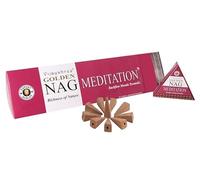 12 Scatole Coni di Incenso a Riflusso Vijayshree Golden Nag (Meditation)