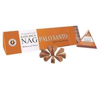 12 Scatole Coni di Incenso a Riflusso Vijayshree Golden Nag (Palo Santo)