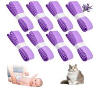 12 scatole di ricarica per pannolini, 4,5 m, resistenti agli strappi e inodori, compatibili con Tommee Tippee, Angelcare, LitterLocker, pioli, pattumiera per pannolini, colore viola