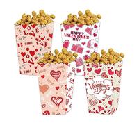 12 scatole per popcorn di San Valentino, bomboniere per feste di San Valentino, snack, caramelle, biscotti, decorazioni, regali per bambini e adulti, San Valentino