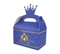 12 scatole portatili a forma di torta per festa di compleanno a tema principesse e principi, regali Tagli UnicaCarta tessile