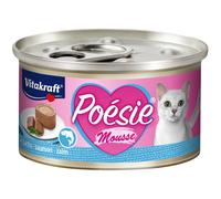 12 Scatolette VITAKRAFT Poesie Mousse Per Gatti Al Salmone, Cibo Umido