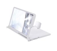 12" Schermo Lente Ingrandimento per Cellulare Telefono,Bianco