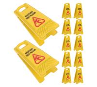 12 segnali di avvertimento per pavimento bagnato in miniatura - Cartelli di