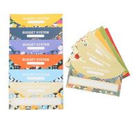 12 Set Buste Budget per Soldi Cartoncino, Carta Spessa per Risparmio | Controllo Spese e Tracciamento, Uso in Planner e Ufficio, Adatte a Contanti e Bollette Mensili
