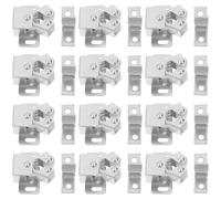 12 Set Chiusura Doppio Rullo per Mobile, Fermo Porta Armadio Argento | Acciaio Laminato a Freddo, Chiusura a Sfera Integrata, per Credenze Cucina e Vanità Bagno