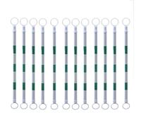 12 set di barre coniche espandibili for il traffico - Barricate in PVC portatili da 4,1 a 6,56 piedi for lavori stradali e costruzioni(Red and White)
