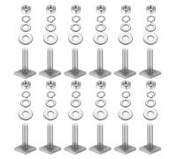 12 set di bulloni a T M8 x 30 mm, bulloni a testa quadrata per portapacchi