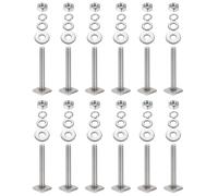 12 set di bulloni a T M8 x 65 mm, bulloni a testa quadrata per portapacchi