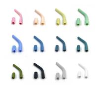 12 Set Di Copricannucce E Set Base, Copricannuccia Antiscottatura Per La Bocca, Copricannuccia In Silicone, Copricannuccia Riutilizzabili, Prolunga Per Cannuccia