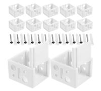 12 Set End Della Pista Di Staffe Per Persiane Parti Riparazione