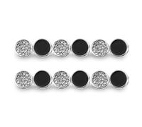 12 Set Pesi Per Velo, Argento Pearl Veil Magnetiche Doppia Faccia Perle Artificiali Bottoni Magnetici Magneti per Hijab per Abiti da Sposa Abiti Sciarpe Donne e Ragazze da Sposa (Girare)