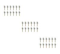 12 Sets Trespolo Kit Di Viti Metalliche Accessori Per Uccelli Clip Gabbie