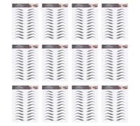 12 Sheets Adesivi Per Modellare Le Sopracciglia Sopracciglio Righello