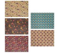 12 Sheets Carta Da Pacchi Per Regalo Le Vacanze Avvolgimento Riciclabile