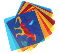 12 Sheets Stampini Per Disegnare Modelli Disegno Con Animali Stencil Bambini Da