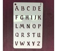 12 Sheets Stencil Di Lettere Stampini Del Notebook Modello Pittura