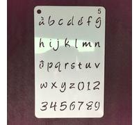 12 Sheets Stencil Lettere Alfabeto Del Notebook Modello Di Pittura