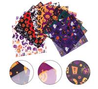 12 Sheets Stoffa Per Patchwork Tessuto Halloween Bomboniere Di Materiale Fai Da