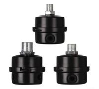 12 silenziatore per filtro dell'aria in metallo, 5 mm, 16 mm, 20 mm, per olio e compressore d'aria, accessori per riduzione del rumore e blocco della polvere (plastica, 16 mm)