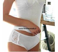 12 Slip culotte donna Gicipi Midi in filo di scozia con inserti pizzo art 280/6