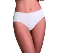 12 Slip Donna Cotonella GD293 Midi in Cotone Elasticizzato con dettagli in pizzo