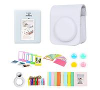 12 Solid Color Camera PU Bag Sticker Photo Frame per Selfie Lens Filter Set