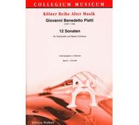 12 sonate volume 1 (n. 1-6) : per violoncello e bc punteggio e voci (Bc non esposto)