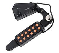 12 Sound Hole Pickup Magnetico Trpickup per Chitarra Acustica Pickup Guitare Acoustique 14×10×4 12 Sound Hole Trasduttore Pickup Magnetico con Kit Accordatore Volume e Tono per