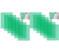 12 sovrapposizioni per dislessia verde, formato A4, in PVC, per dislessia, alta trasparenza e resistenza ai graffi, riduce lo stress visivo, ausili per la lettura per dislessia, ADHD, sindrome da