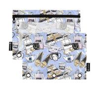12 Space Wars Stars (11) buste per raccoglitori a 3 anelli con contenitore impermeabile per bambini, 12 stelle di Space Wars (11), 1 sizex2, cartone animato, 12 Stelle di guerre spaziali (11), 1
