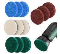 12 spazzole per la pulizia compatibili con Bosch Home and Garden Set, pad in microfibra per Bosch 6033, cuscinetto universale per la pulizia della batteria Bosch Dremel Versa PC10
