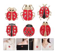 12 spille a forma di coccinella a forma di cartone animato: spille da bavero